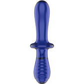 Satisfyer - Dubbele Kristal Dildo Blauw