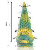 Mythologisch genot met Cetus Groene Tentakel Dildo - Gro