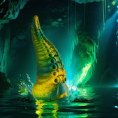 Epic - Epic - Cetus Groen Tentakeldildo Klein Formaat