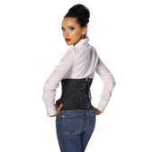 Onderbust taillecorset zwart barok print