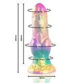 Epic - Iris Dildo Met Regenboog Testikels Van Plezier