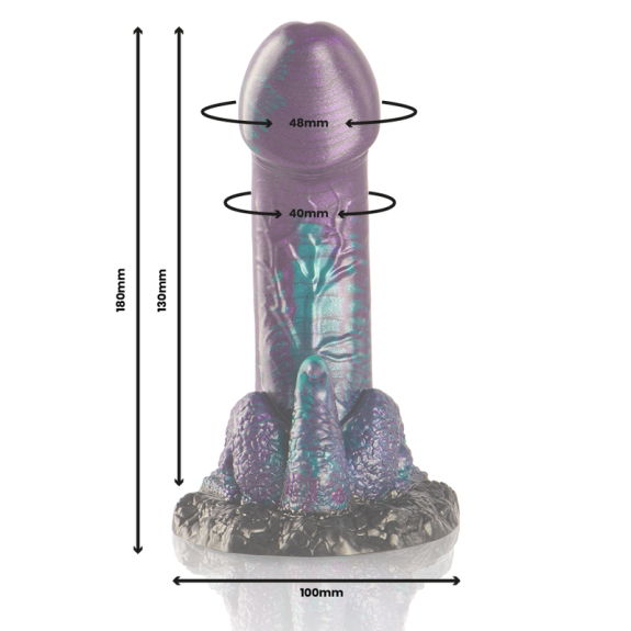 Epic - Basilisk Dildo: Dubbel Plezier in Kleine Maat