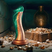 Epic - Python Siliconen Dildo Cobra Groen