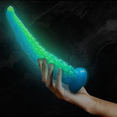 Scylla Fluorescerende Dunne Tentakel Dildo Grote Maat