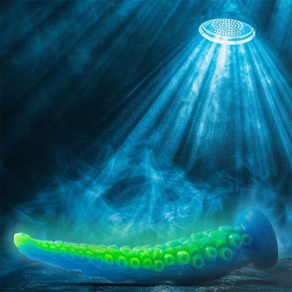 Scylla Fluorescente Dunne Tentakel Dildo Klein Formaat
