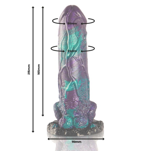 Epic - Basilisk Dildo Dubbel Schubben Plezier Grote Maat