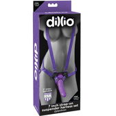 Dillio - Stijlvol 7-Inch Strap-On Suspender Harnas Set