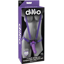 Dillio - Stijlvol 7-Inch Strap-On Suspender Harnas Set