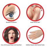 Extreme dollz - Realistische Opblaaspop - BJ Betty