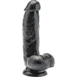 Realistische Dildo 12 Cm Met Ballen Zwart