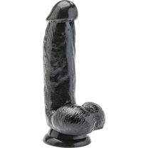 Get real - Realistische Dildo 12 Cm Met Ballen Zwart