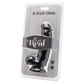 Get real - Realistische Dildo 12 Cm Met Ballen Zwart