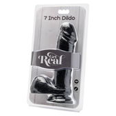 Get real - Realistische Dildo 18 cm Met Ballen Zwart