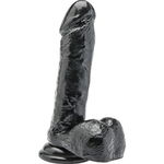 Realistische Dildo 18 cm Met Ballen Zwart