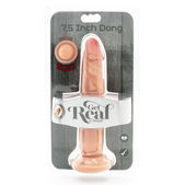 Realistische Dual Density Dong 19 cm Huidskleur