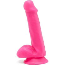 Get real - Happy Dicks Dildo Met Ballen 12 cm Roze