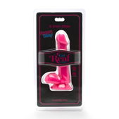 Get real - Happy Dicks Dildo Met Ballen 12 cm Roze