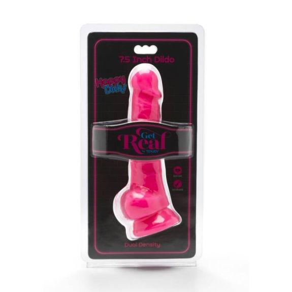 Get real - Lieve Jongens - 19 cm Roze Dildo met Ballen