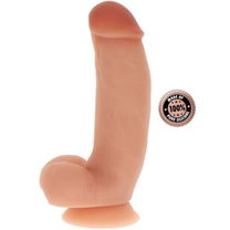 Get real - Silicone Dildo 18 cm met Ballen Huidskleur