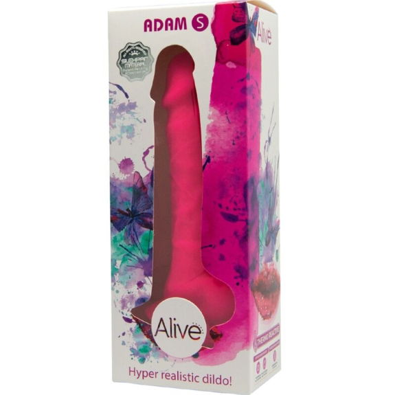 Alive - Adam's Realistische Penis Fuchsia 17.75 cm