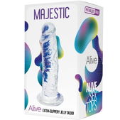 Alive - Majestic Realistische Dildo Transparant 14.7 cm