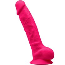 Realistische Dildo Premium Silexpan Siliconen Fuchsia 23