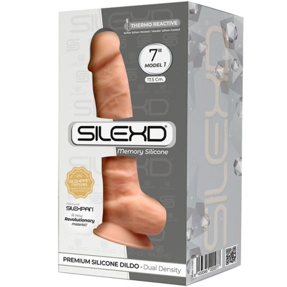 Realistische Dildo Met Silexpan Siliconen 17.5 cm