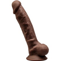 Realistische Penis Premium Silexpan Siliconen Bruin 17.5
