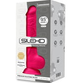 Realistische Penis Premium Silexpan Siliconen Fuchsia 24