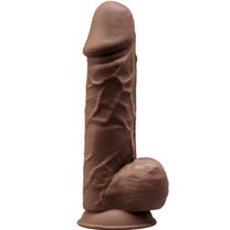 Realistische Penis Premium Silicone Bruin 21.5 cm