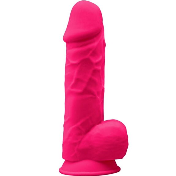 Realistische Penis Premium Siliconen Fuchsia 21.5 cm