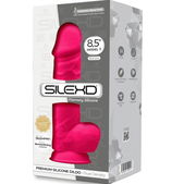 Realistische Penis Premium Siliconen Fuchsia 21.5 cm