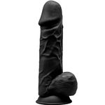 Realistische Penis Premium Silexpan Siliconen Zwart 21.5