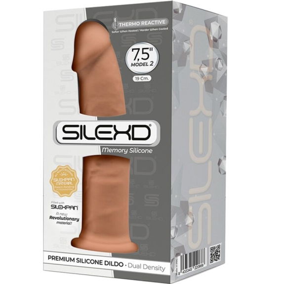 Realistische 19 cm Premium Siliconen Dildo Caramel