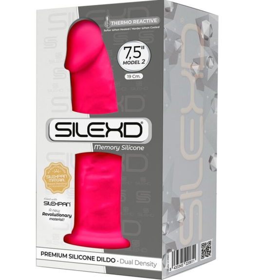 Realistische Penis - Model 2 Silexpan Siliconen Fuchsia 