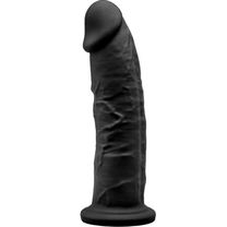 Realistische Penis - Premium Siliconen Dildo Zwart 19 CM