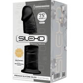 Realistische Penis - Premium Siliconen Dildo Zwart 19 CM