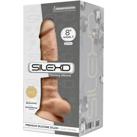 Realistische Dildo van Silexd 20 cm met Silexpan Silicon