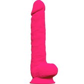 Realistische Dildo Premium Silexpan Siliconen Fuchsia 38