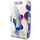 Alive - Stallion Realistic Dildo Transparent 22 cm