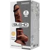 Silexd - Realistische Penis 23 cm Premium Silicone Bruin