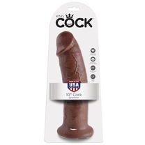 Realistische 25.4 cm Bruine Dildo met Zuignap