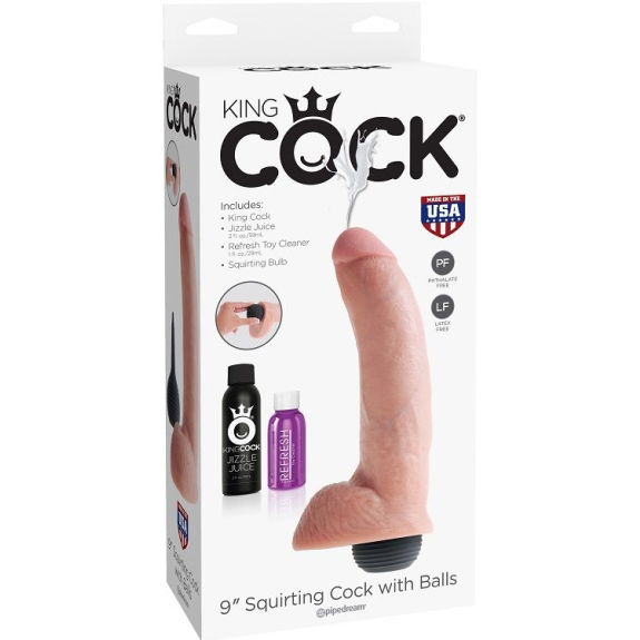 Realistische Natuurlijke Ejaculator Penis 22.86 cm