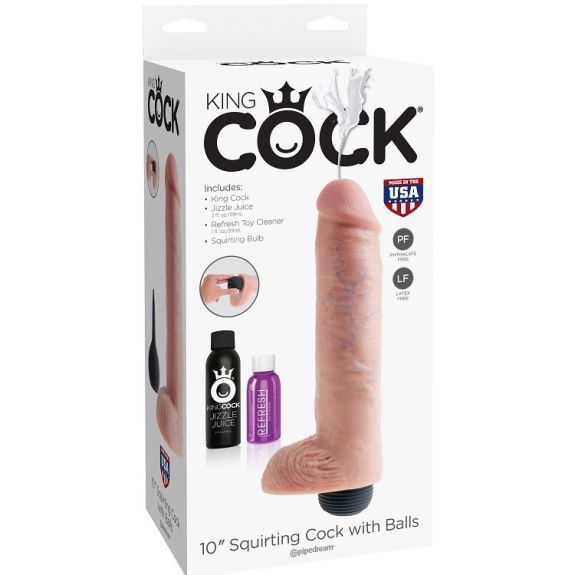 Realistische Natuurlijke Zaadlozing Penis 25.40 cm