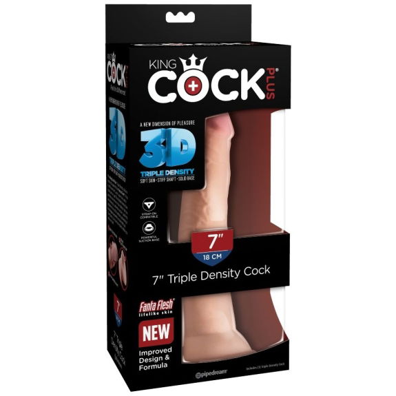 King cock plus - Triple Density Dildo 18 Cm