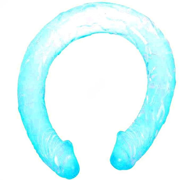 Baile anal - Dubbele Dong Blauw 44.5 CM