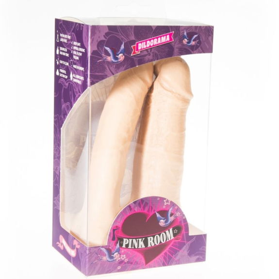 Roze Kamer - Realistische Arthus Dubbele Dildo Flesh 17C Roze Kamer - Realistische Arthus Dubbele Dildo Flesh 17C