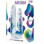 Imperium Realistische Dubbele Dildo Transparant 12/14 cm