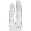 Imperium Realistische Dubbele Dildo Transparant 12/14 cm