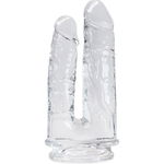 Imperium Realistische Dubbele Dildo Transparant 12/14 cm